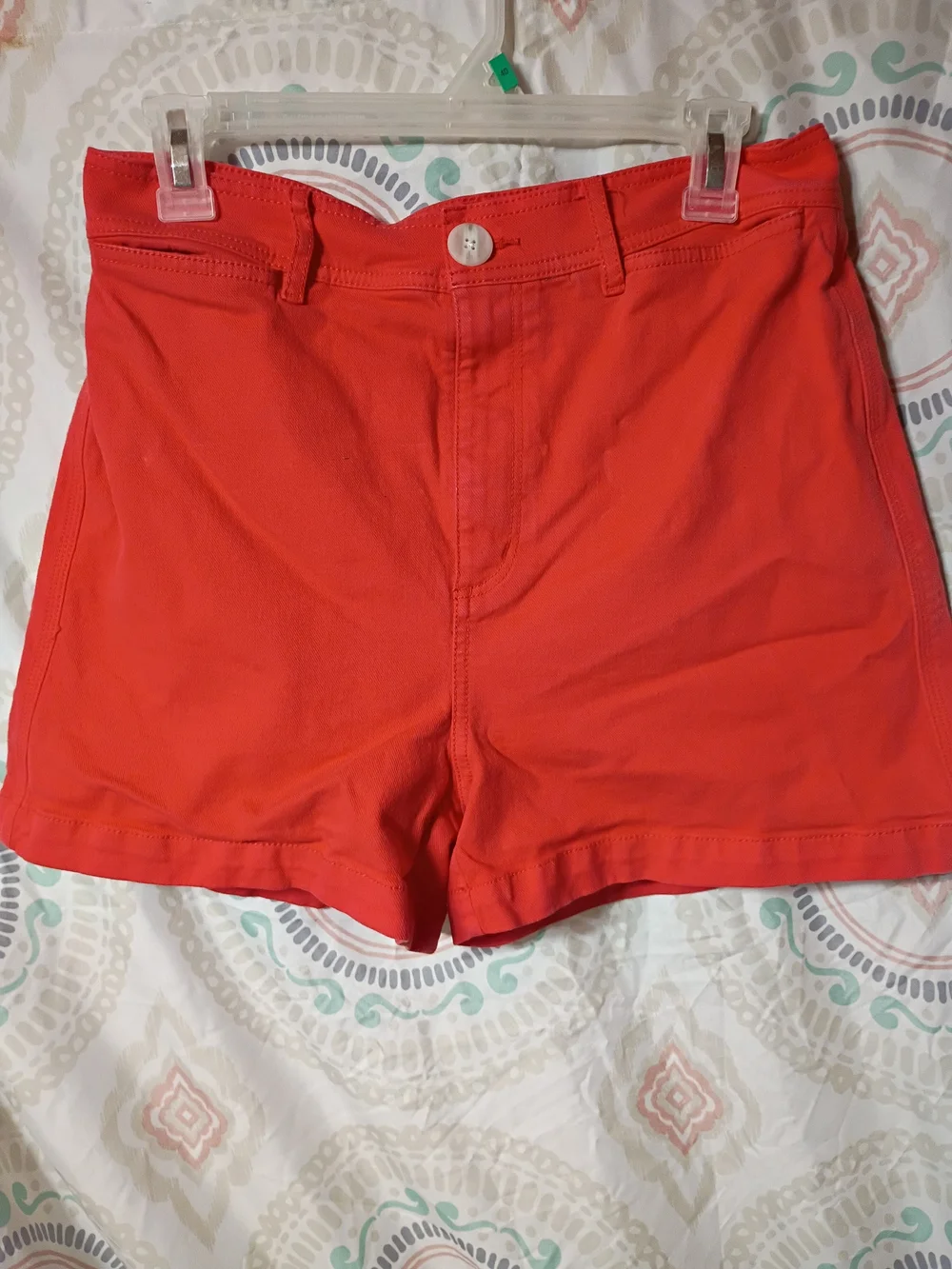 LOFT Coral Orange Women’s Casual Bermuda Shorts